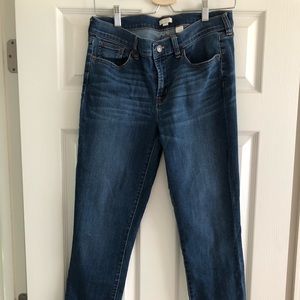J. Crew raw hem stretch skinny jean